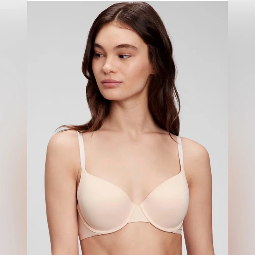 GAP T-Shirt Bra, dark nude, size 34A - Picture 2 of 9